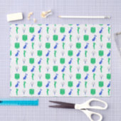 Green und Blue Golf Icons Seidenpapier (Handwerk)