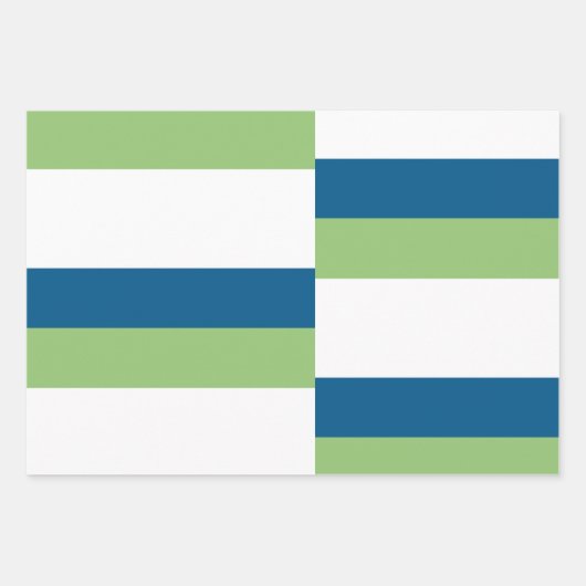 Green und Blue Golf Theme Geschenkpapier Set (Vorderseite)