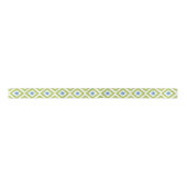 Green und Blue Ikat Diamonds Pattern Satinband (Vorderseite)