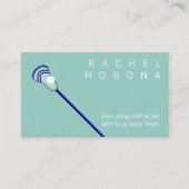 Green und Blue Lacrosse Business Card Visitenkarte (Vorderseite)