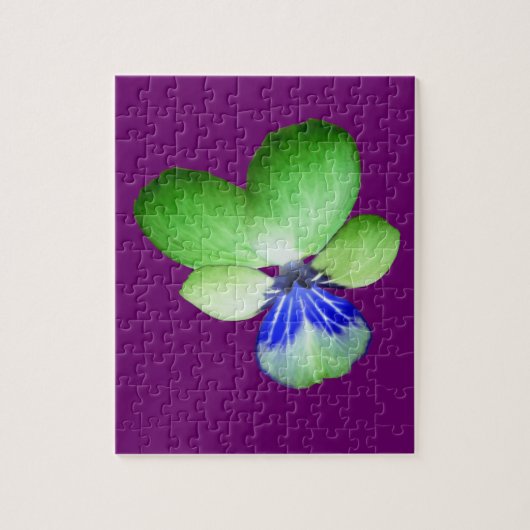 Green und Blue Pansy Puzzle (Vertikal)