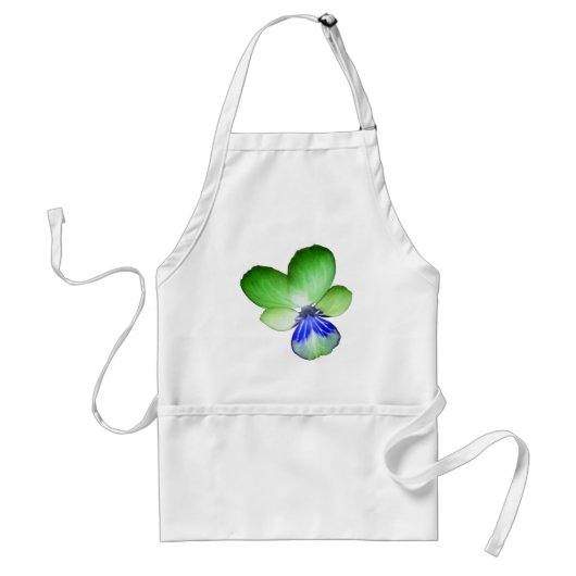 Green und Blue Pansy Schürze (Vorne)