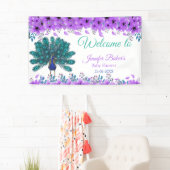 Green und Blue Peacock | LILA BLUME Banner (Insitu)