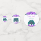 Green und Blue Peacock | LILA BLUME Konfetti (Vorderseiten)