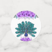 Green und Blue Peacock | LILA BLUME Konfetti (Klein Vorderseite)