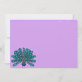 Green und Blue Peacock | LILA BLUME Save The Date (Rückseite)