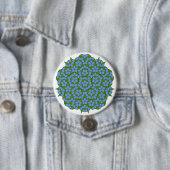 Green und Blue Penrose Rhombus Muster Button (Beispiel)