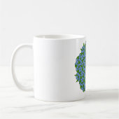 Green und Blue Penrose Rhombus Muster Kaffeetasse (Links)