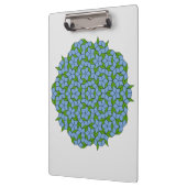 Green und Blue Penrose Rhombus Muster Klemmbrett (Links)