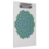 Green und Blue Penrose Rhombus Muster Klemmbrett (Rechts)