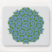 Green und Blue Penrose Rhombus Muster Mousepad (Vorne)
