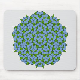 Green und Blue Penrose Rhombus Muster Mousepad