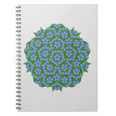Green und Blue Penrose Rhombus Muster Notizblock (Vorderseite)