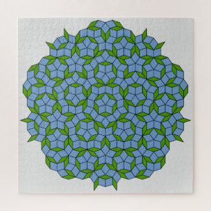 Green und Blue Penrose Rhombus Muster Puzzle