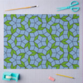 Green und Blue Penrose Rhombus Muster Seidenpapier (Basteln)