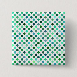 Green und Blue Polka Dot Button