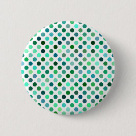 Green und Blue Polka Dot Button