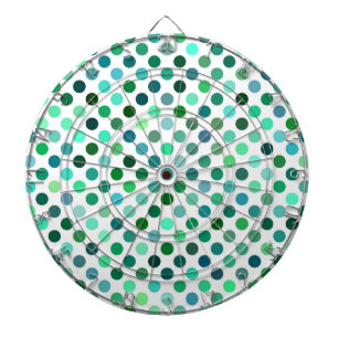 Green und Blue Polka Dot Dartscheibe