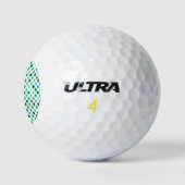 Green und Blue Polka Dot Golfball (Logo)