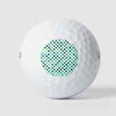 Green und Blue Polka Dot Golfball (Vorderseite)