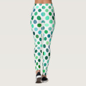 Green und Blue Polka Dot Leggings (Rückseite)