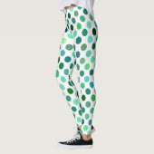 Green und Blue Polka Dot Leggings (Links)