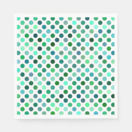 Green und Blue Polka Dot Serviette