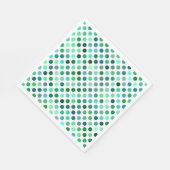 Green und Blue Polka Dot Serviette (Ecke)