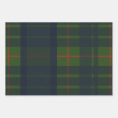 Green und Blue Red Tartan Kariert schottisch Karie Geschenkpapier Set (Vorderseite)