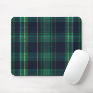 Green und Blue Scottish Tartan Kariert Mousepad