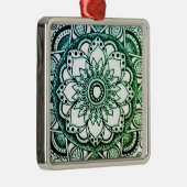 Green und Blue Sharpie Mandala Ornament (Rechts)