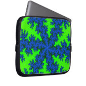 Green und Blue Snowflake Laptopschutzhülle (Vorne Rechts)