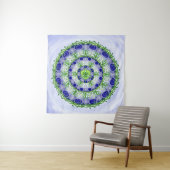 Green und Blue Triple Moon Goddess Mandala Wandteppich (Beispiel)
