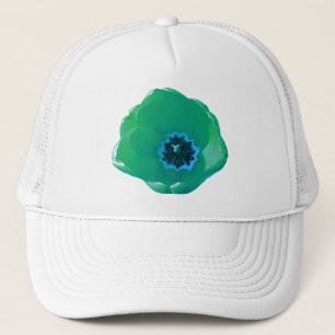 Green und Blue Tulip Hat Truckerkappe