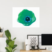 Green und Blue Tulip Poster (Heimbüro)