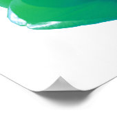 Green und Blue Tulip Poster (Ecke)