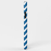 Green und Blue Zickzack Custom Monogram Case-Mate iPhone Hülle (Hinten/Rechts)