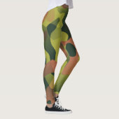 Green und Brown Camouflage Pattern Leggings (Rechts)