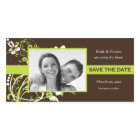 Green und Brown Save the Date Foto Cards