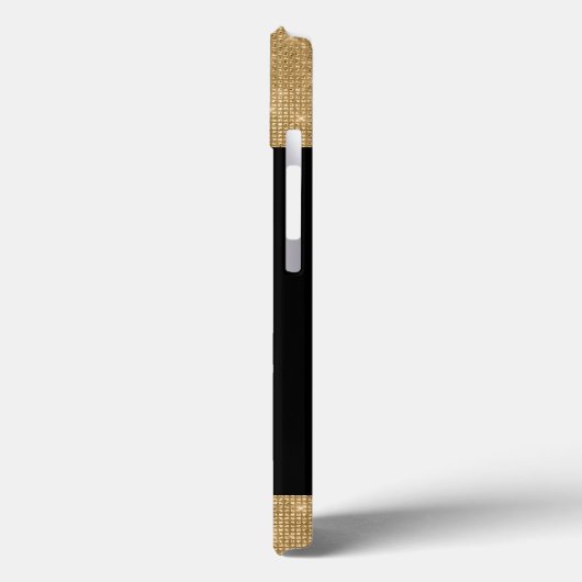 Green und Gold Butterfly Mit Monogramm Case-Mate iPhone Hülle (Rückseite / Links)