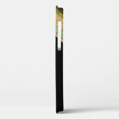 Green und Gold Butterfly Mit Monogramm Case-Mate iPhone Hülle (Rückseite / Links)