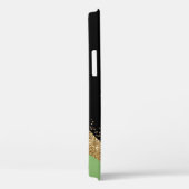 Green und Gold Butterfly Mit Monogramm Case-Mate iPhone Hülle (Rückseite / Rechts)