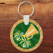Green und Gold Cheleader Schlüsselanhänger Persona (Rückseite)