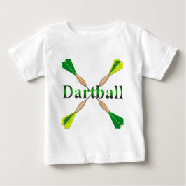 Green und Gold Dartball Darts Baby T-shirt