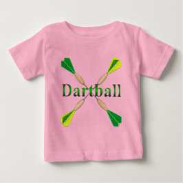 Green und Gold Dartball Darts Baby T-shirt