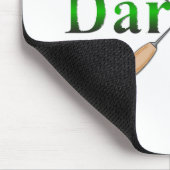 Green und Gold Dartball Darts Mousepad (Ecke)