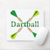 Green und Gold Dartball Darts Mousepad (Mit Mouse)