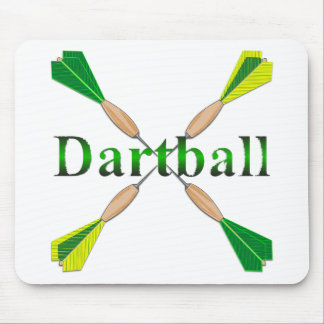 Green und Gold Dartball Darts Mousepad