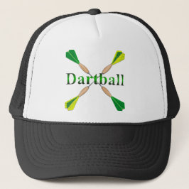 Green und Gold Dartball Darts Truckerkappe