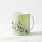 Green und Gold Door Landkreis Wisconsin Karte Kaffeetasse (VorderseiteRechts)